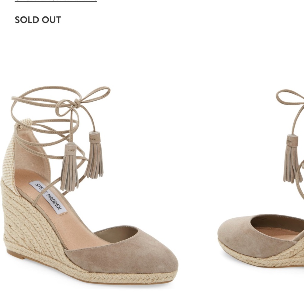 Steve Madden Lace Up Ankle Wedges